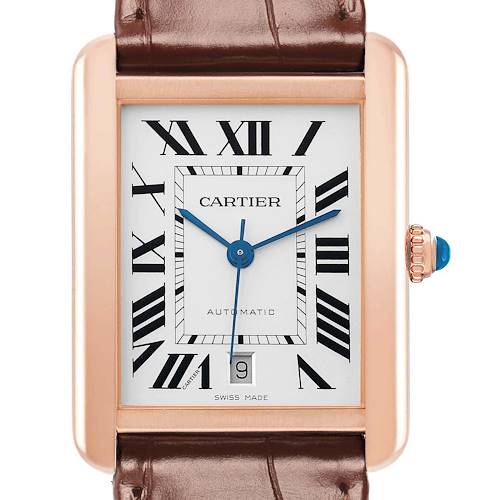 Photo of Cartier Tank Solo XL Steel Rose Gold Mens Watch W5200026