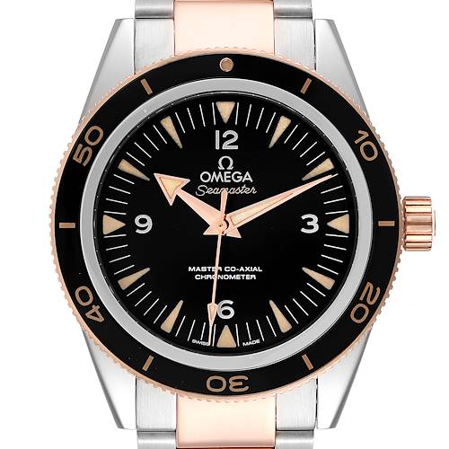 Photo of Omega Seamaster 300 Co-Axial Steel Rose Gold Mens Watch 233.20.41.21.01.001