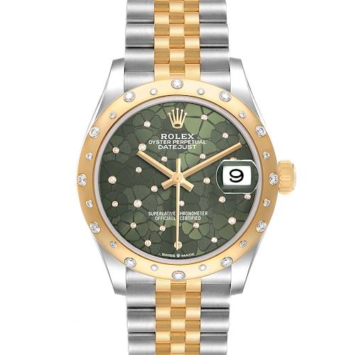Photo of Rolex Datejust 31 Midsize Steel Yellow Gold Diamond Ladies Watch 278343 Box Card