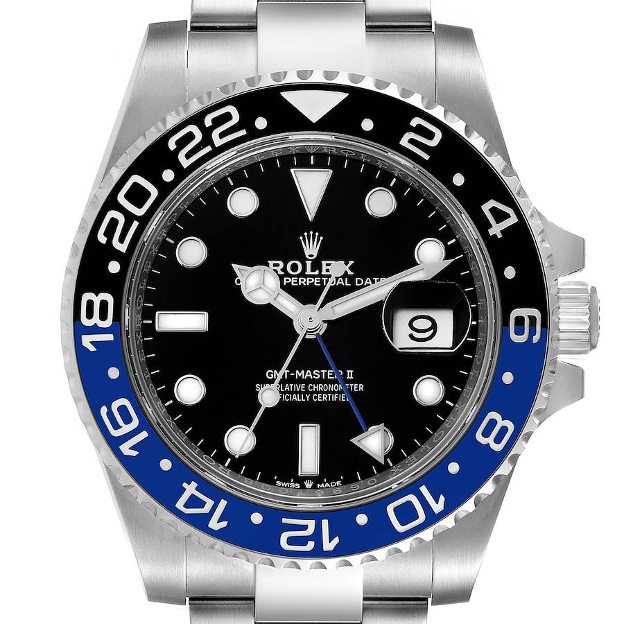 Rolex GMT Master II Black Blue Batman Steel Mens Watch 126710 Unworn SwissWatchExpo