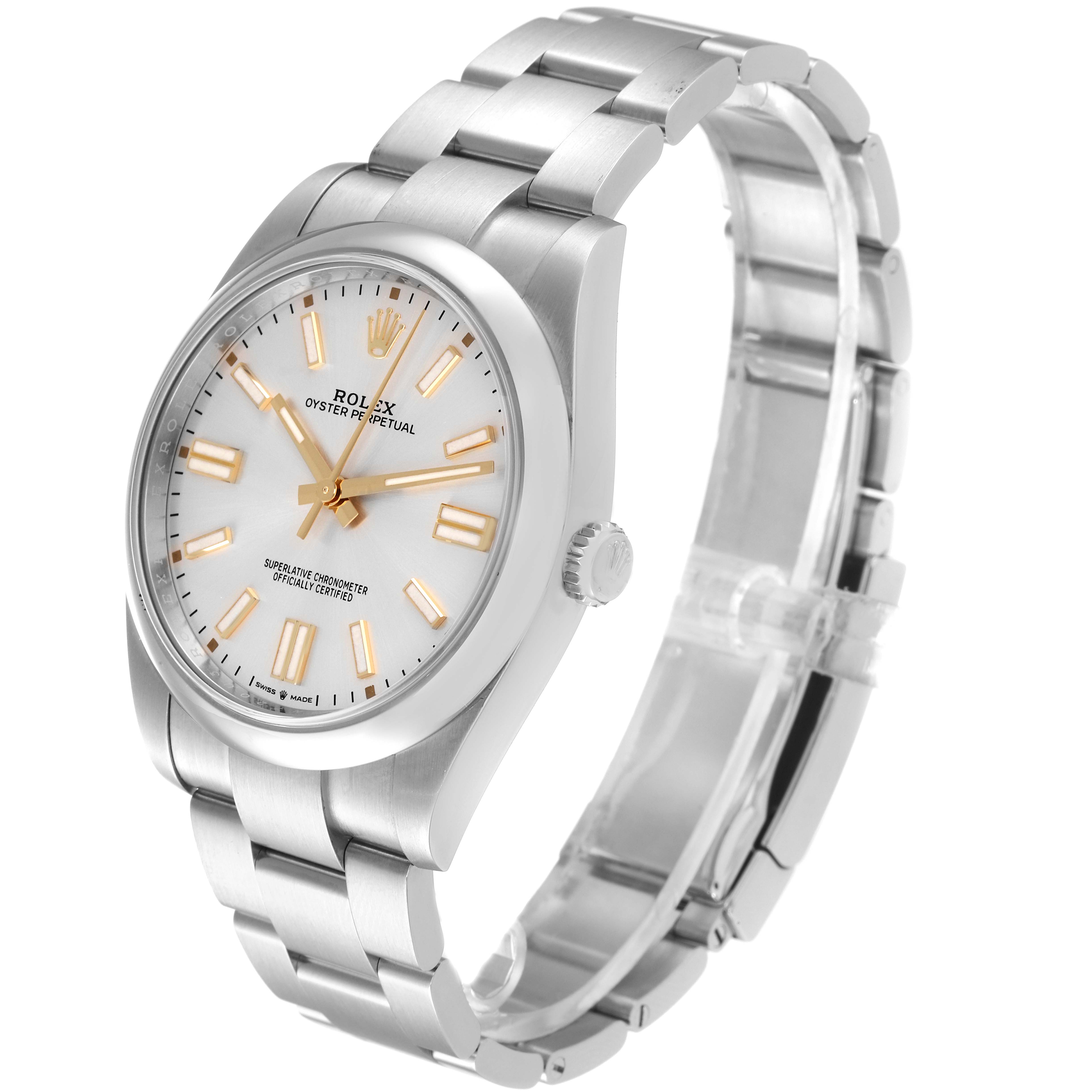 ROLEX オリジナル部品 241 24-600-0 silver 新品無開封 Rolex Oyster Perpetual Stainless Steel 124300 | Stock 46677