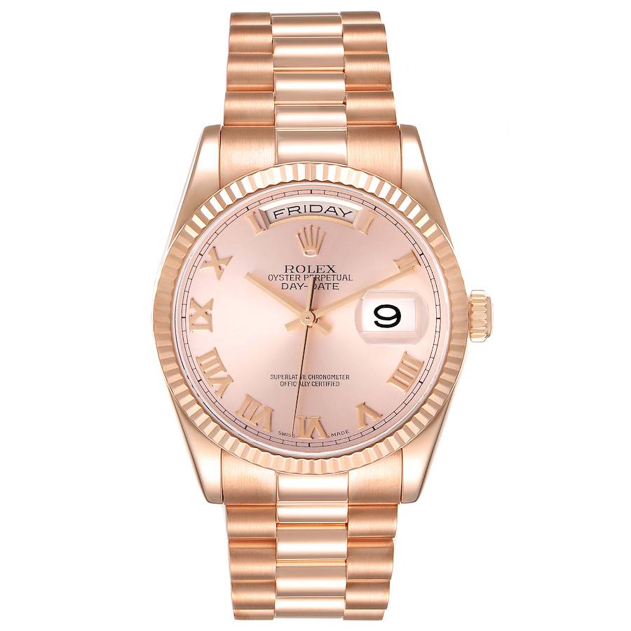 Mens rolex rose gold best sale