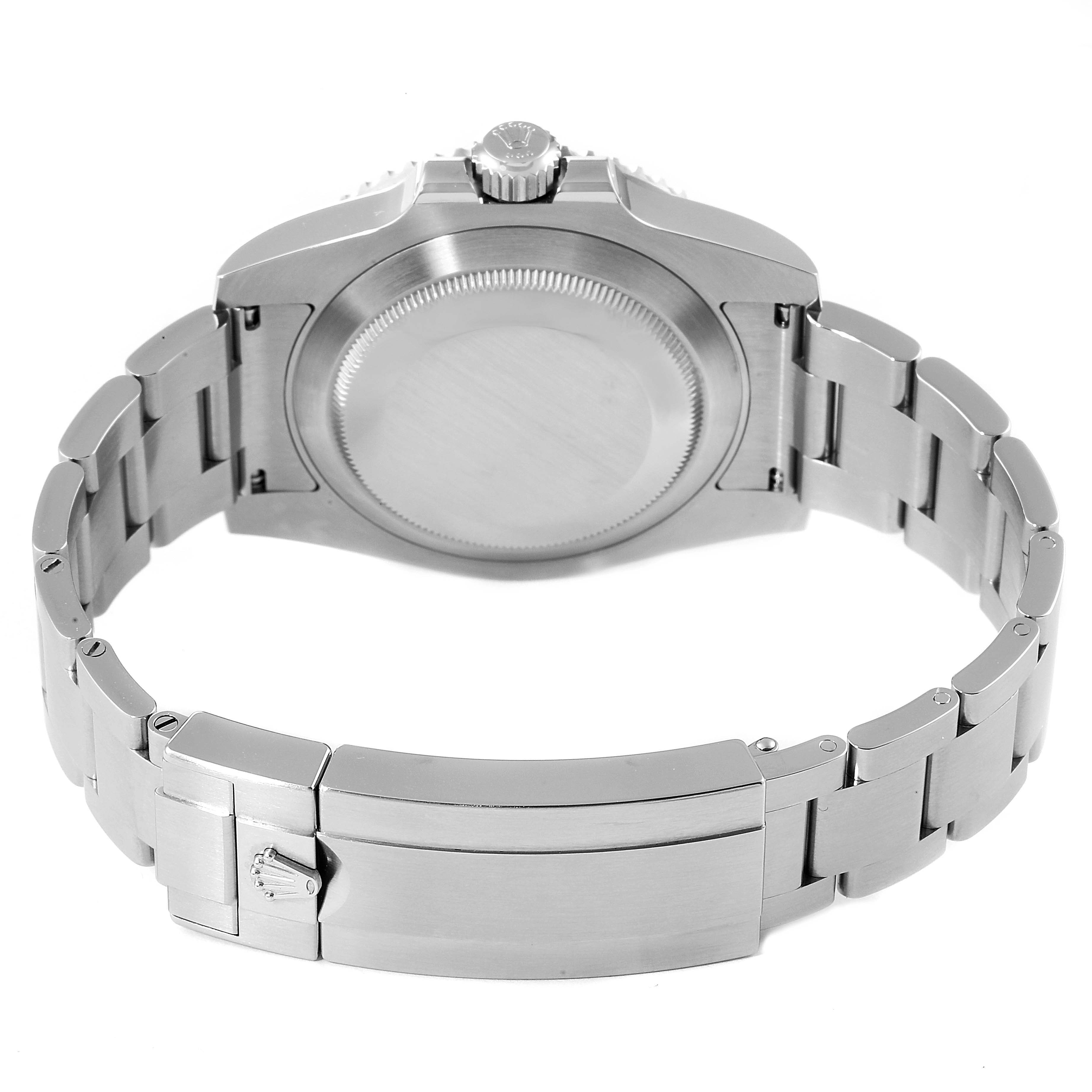 This image shows the back view of the Rolex Submariner 116610LN Men's Stainless Steel Black Dial 116610LN Men's Stainless Steel Black Dial watch, highlighting the case back and bracelet.