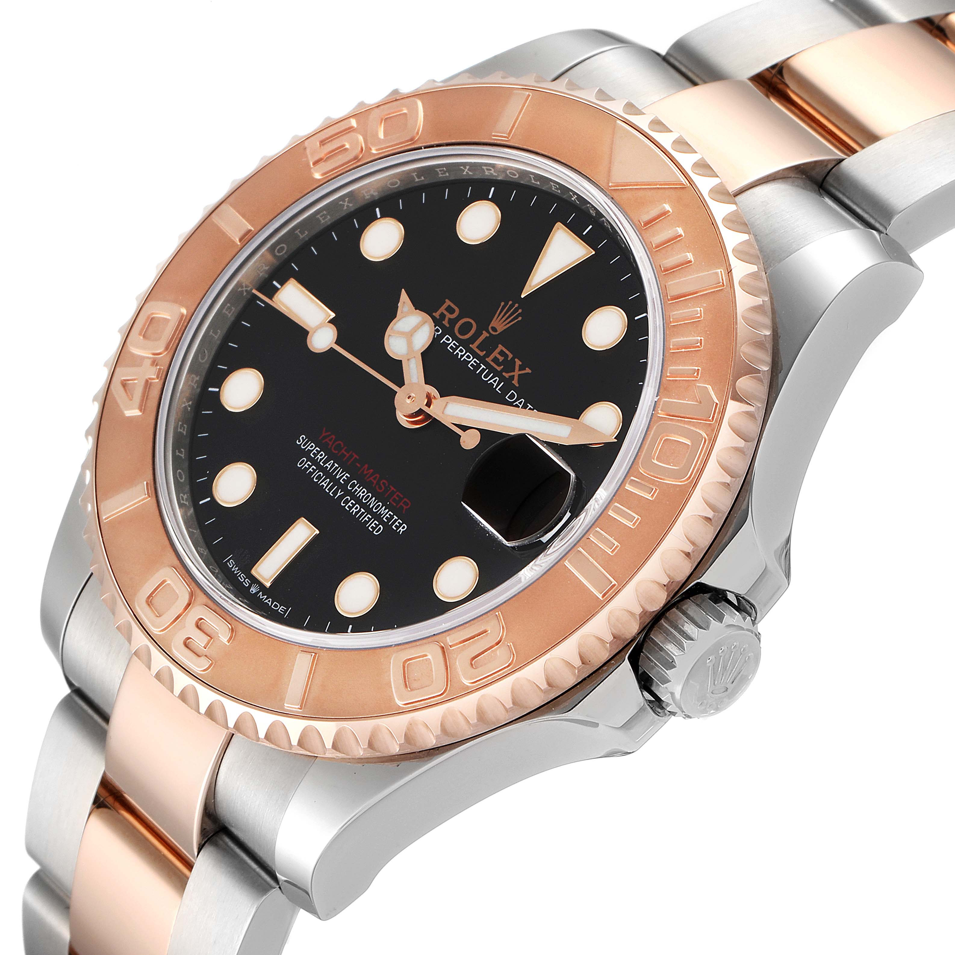 Rolex Yachtmaster 37 Midsize Steel Rose Gold Mens Watch 268621 Unworn ...