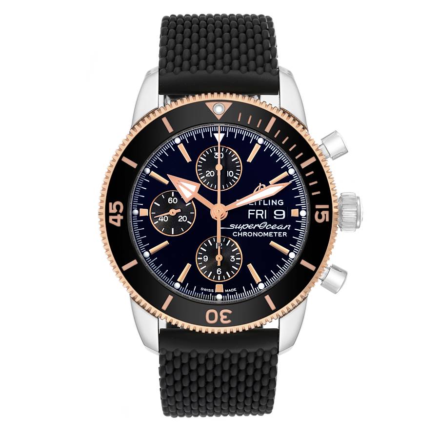 breitling superocean rose gold