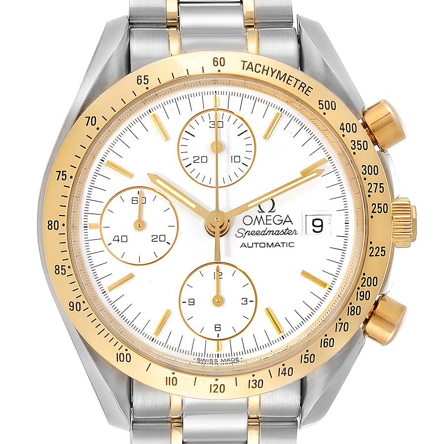 Omega Speedmaster Date Steel Yellow Gold Chronograph Watch 3311.20.00 SwissWatchExpo