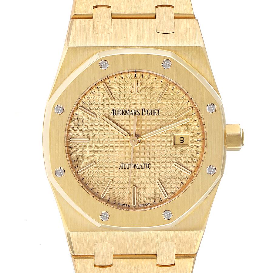 Audemars Piguet Royal Oak 18k Yellow Gold Mens Watch 15000BA SwissWatchExpo