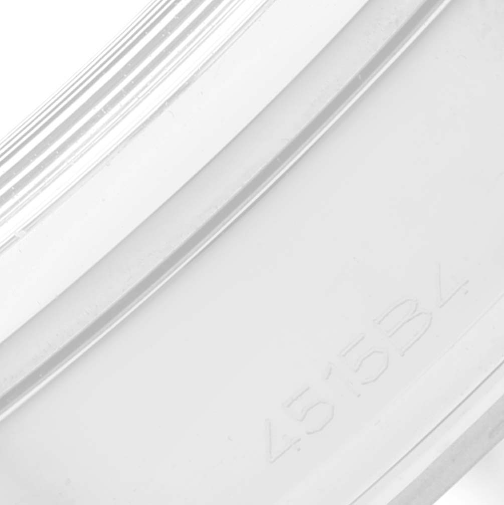 This close-up image shows a part of the casing or bezel of the Breitling Transocean AB141112/G799-154A Men's Stainless Steel Silver Dial AB141112/G799-154A Men's Stainless Steel Silver Dial watch, with the edge and markings visible.