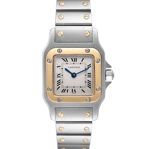 Photo of Cartier Santos Galbee Steel Yellow Gold Ladies Watch W20012C4 Box Papers