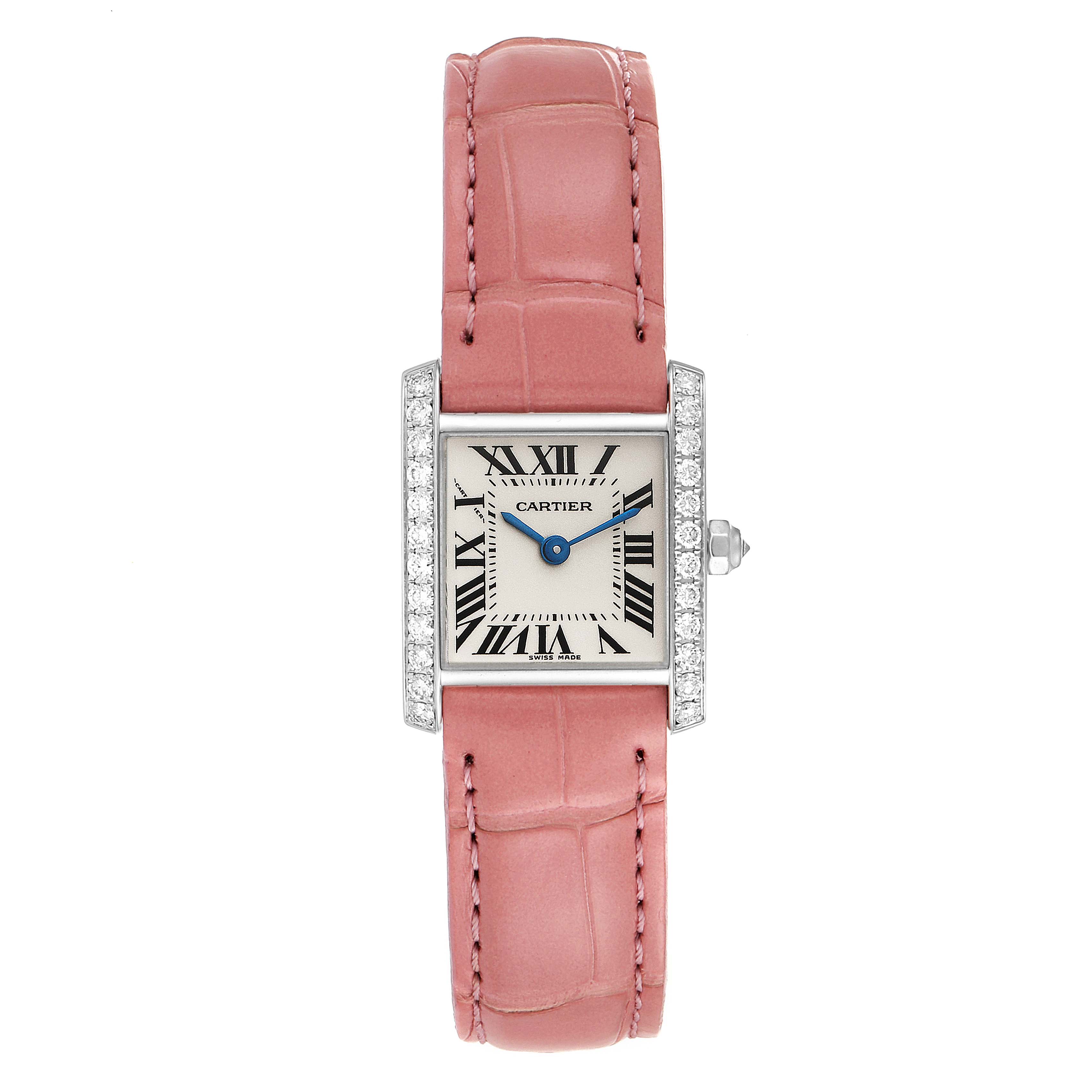 Cartier Tank Francaise White Gold Diamond Ladies Watch WE100251 Unworn ...