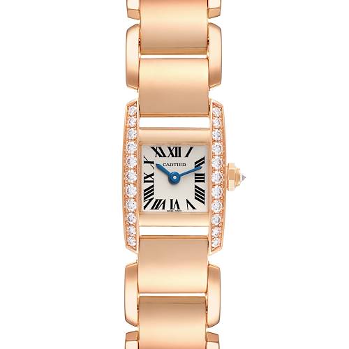 Photo of Cartier Tankissime Silver Dial Rose Gold Diamond Ladies Watch WE70058H