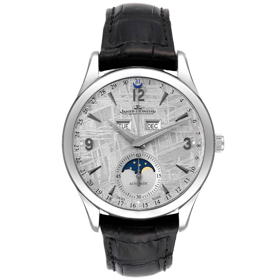 Jaeger LeCoultre Master Calendar Meteorite Dial Steel Mens Watch