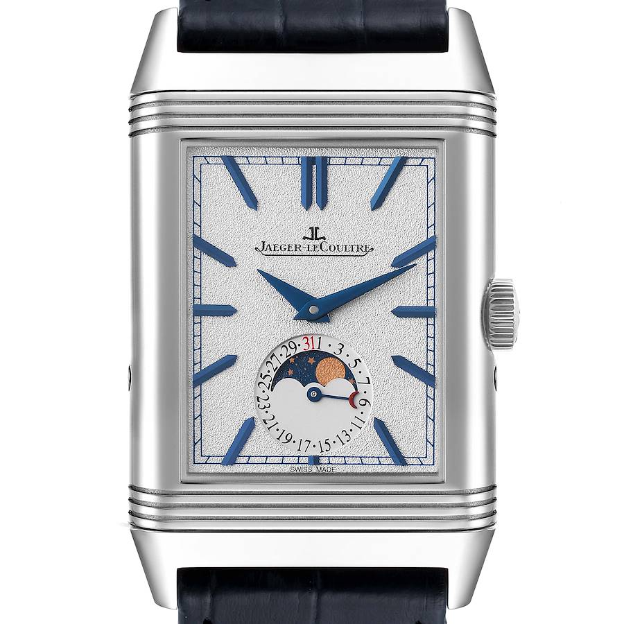 Jaeger LeCoultre Reverso Tribute Moon Watch 216.8.D3 Q3958420 Box Card SwissWatchExpo