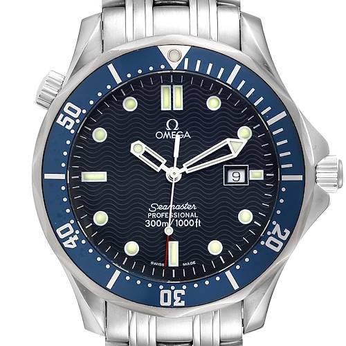 Photo of Omega Seamaster 41mm James Bond Blue Dial Steel Watch 2541.80.00