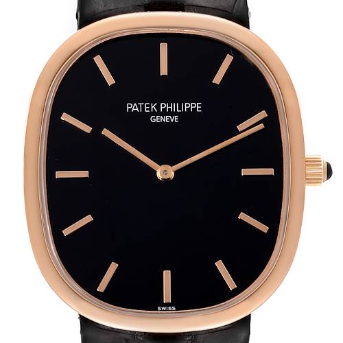 Photo of Patek Philippe Golden Ellipse Grande Taille Rose Gold Mens Watch 5738 Papers