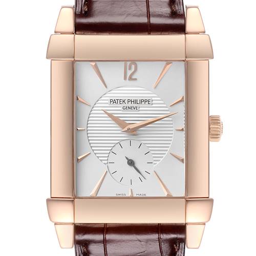 Photo of Patek Philippe Gondolo Small Seconds Rose Gold Silver Dial Mens Watch 5111 Paper