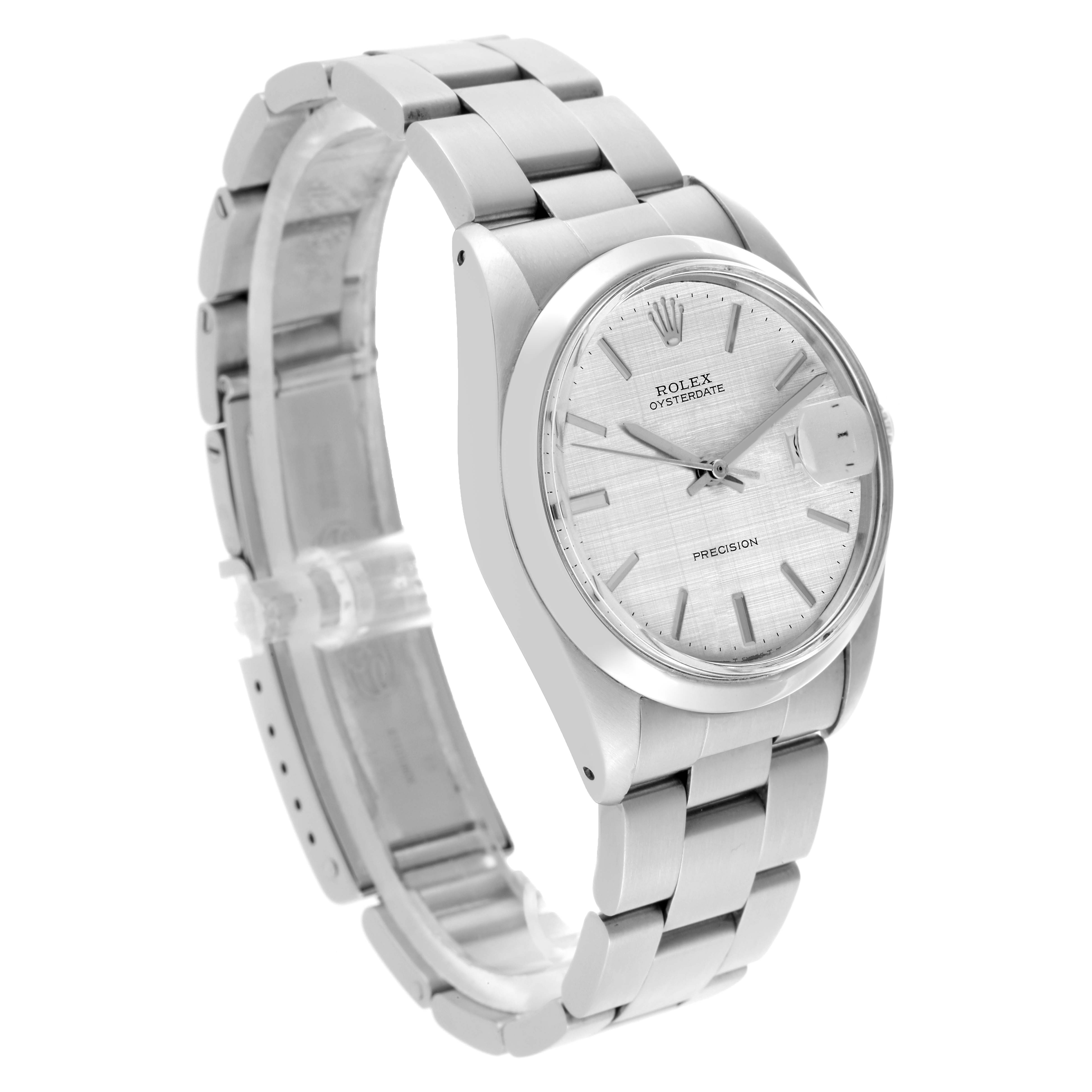 The Rolex Vintage Collection 6694 Men's Stainless Steel Silver Dial 6694 Men's Stainless Steel Silver Dial watch is shown at a three-quarter angle, highlighting the face, bezel, and bracelet.