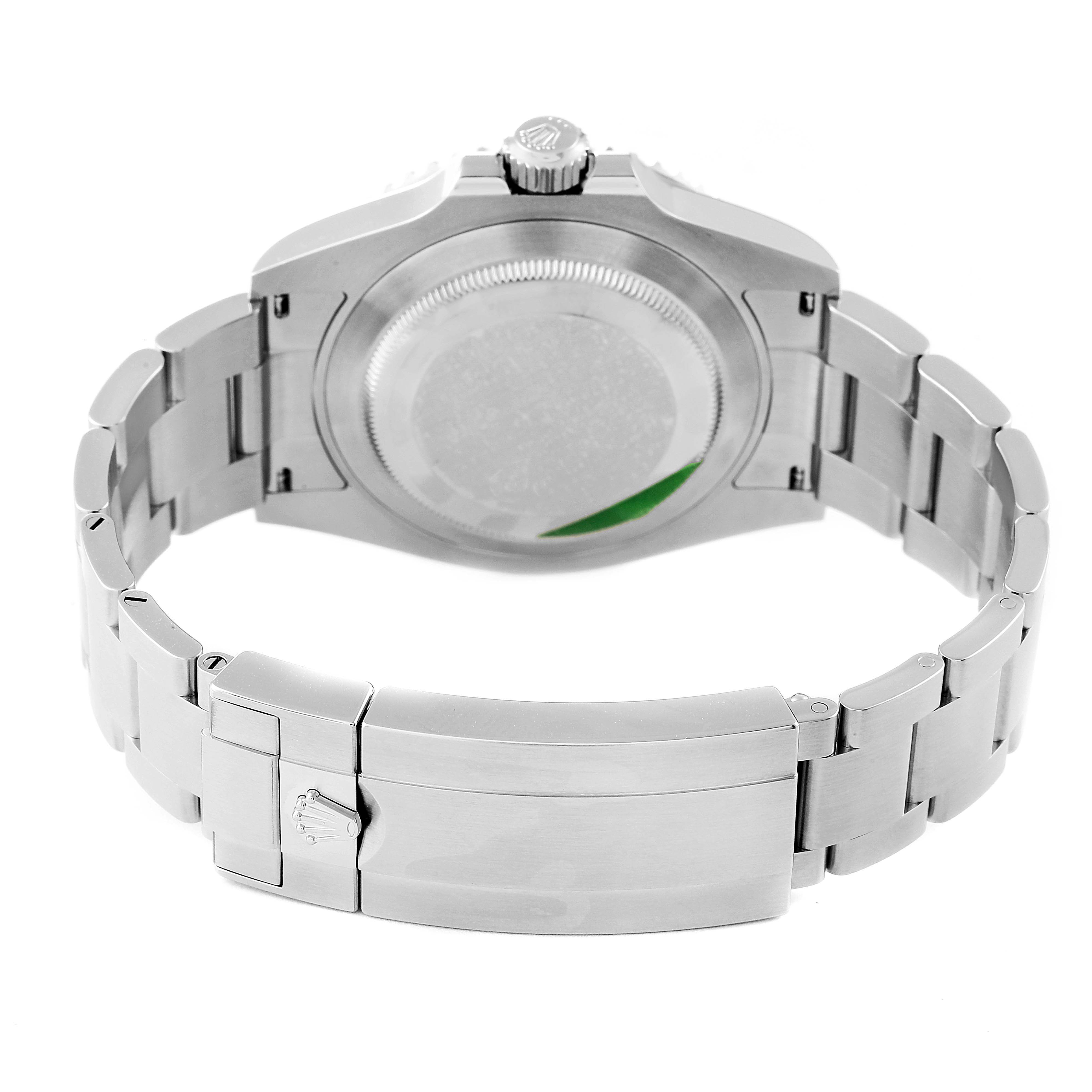 The image shows the back case and bracelet clasp of the Rolex Submariner 126610 Men
s Stainless Steel Black Dial 126610 Men
s Stainless Steel Black Dial watch from a rear angle.