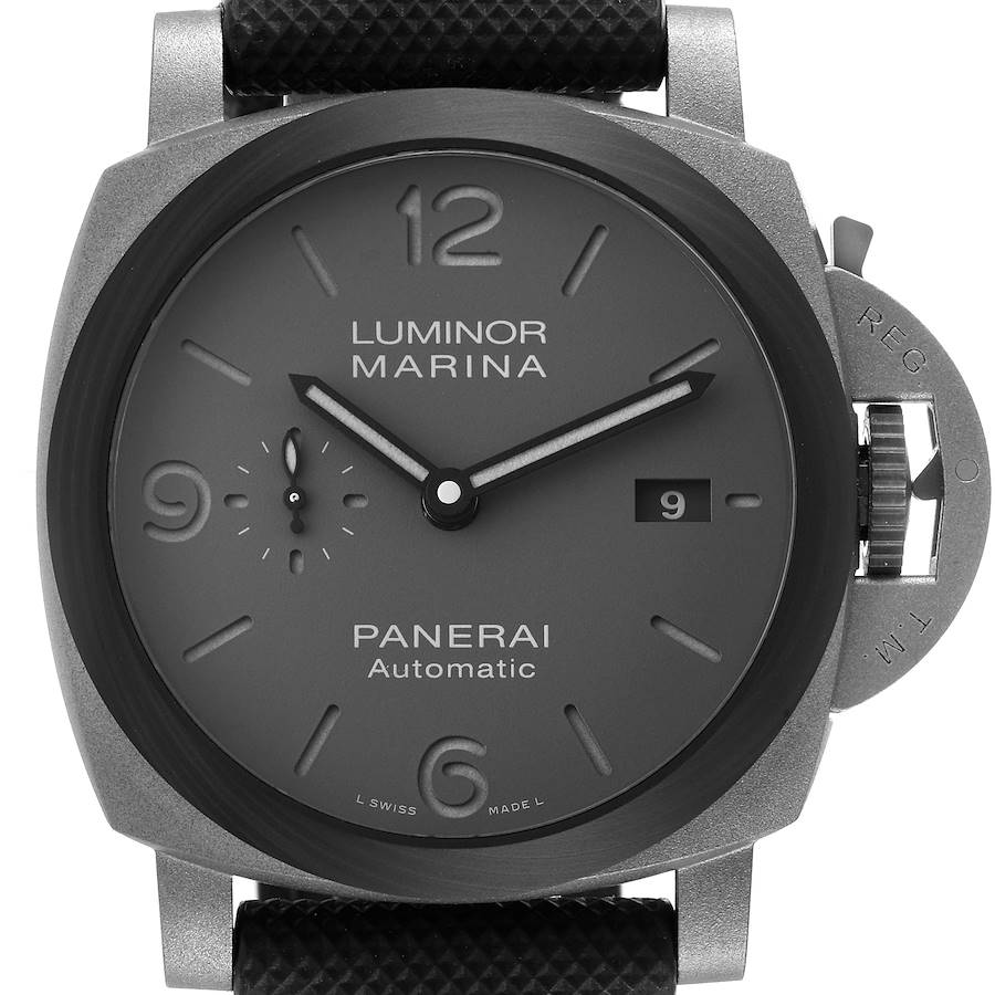 Panerai Luminor TuttoGrigio 44mm Grey Dial Titanium Watch PAM01662 Unworn SwissWatchExpo