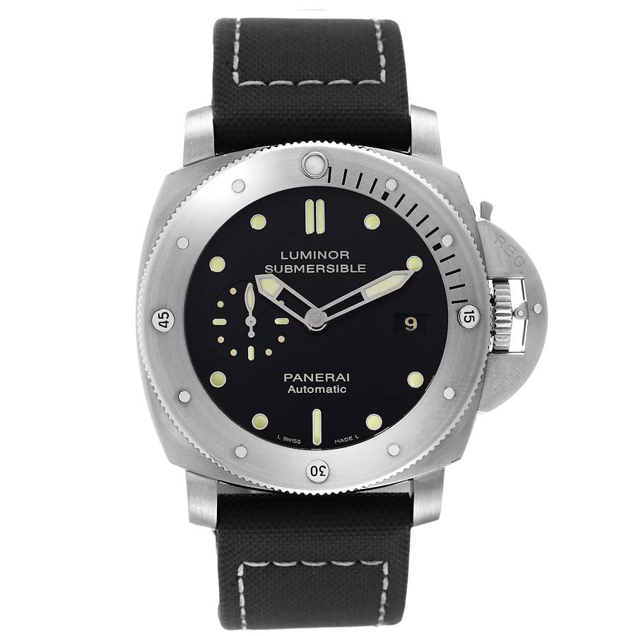 Panerai Submersible 1950 47mm Titanium Mens Watch PAM00305 Box