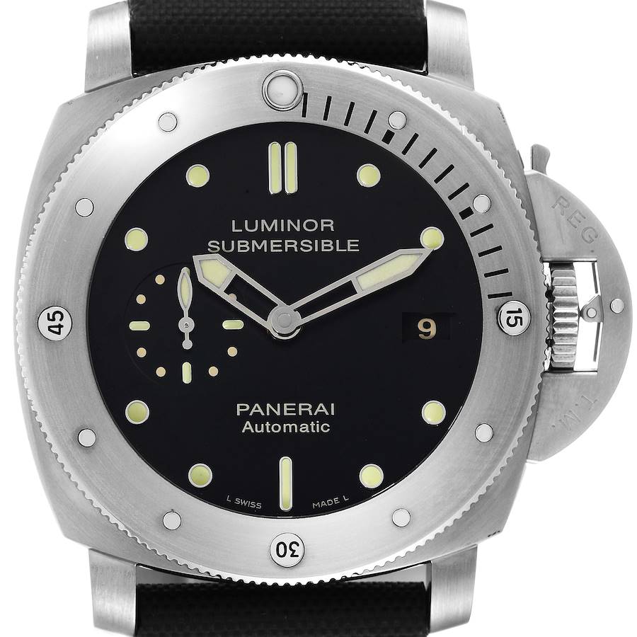 Panerai Submersible 1950 47mm Titanium Mens Watch PAM00305 Box Papers SwissWatchExpo