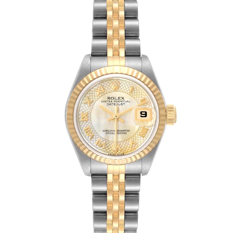 Rolex Datejust Steel Yellow Gold MOP Dial Ladies Watch 79173 SwissWatchExpo