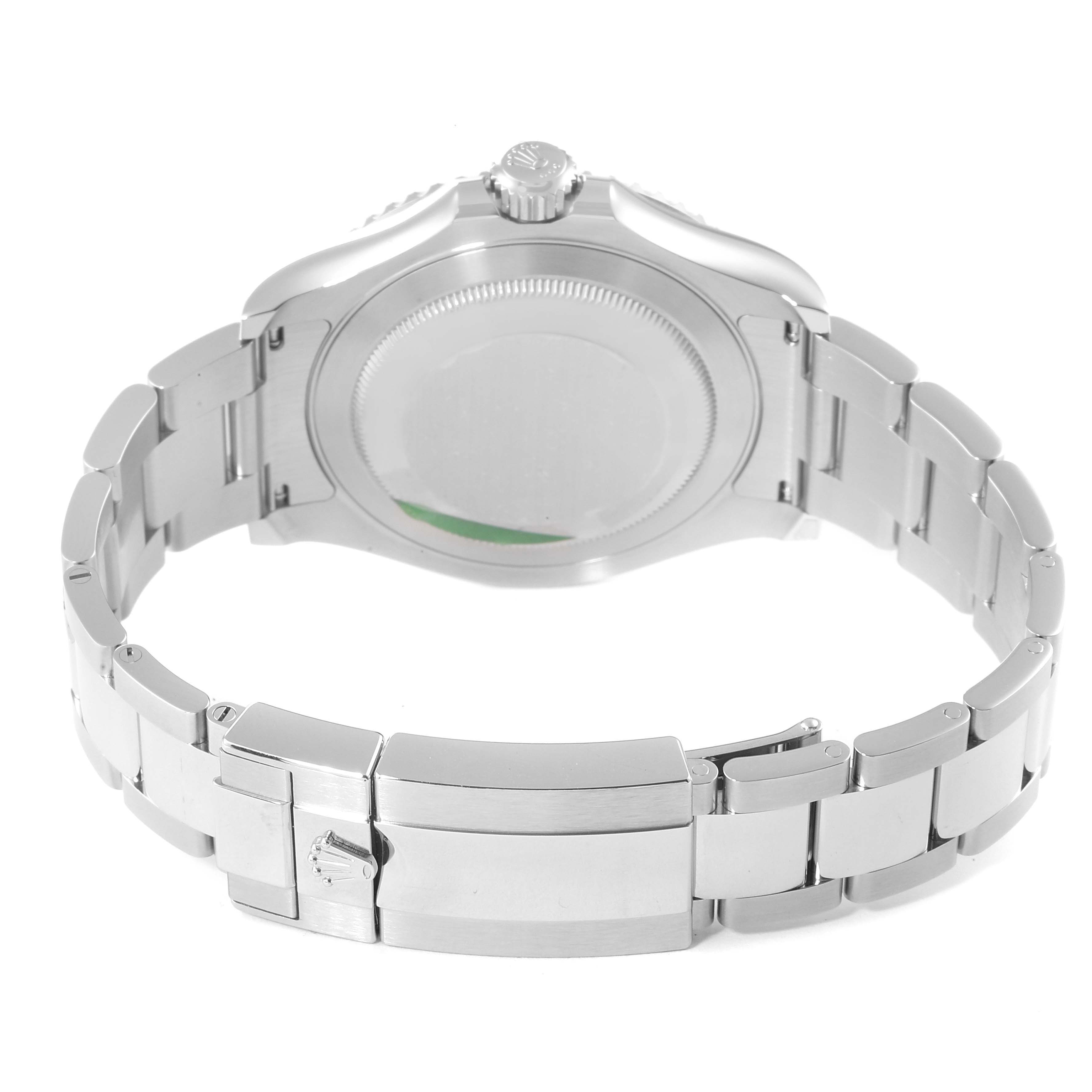 The image shows the back view of a Rolex Yacht-Master 126622 Men's Stainless Steel Blue Dial 126622 Men's Stainless Steel Blue Dial watch, focusing on the case back and the bracelet clasp.