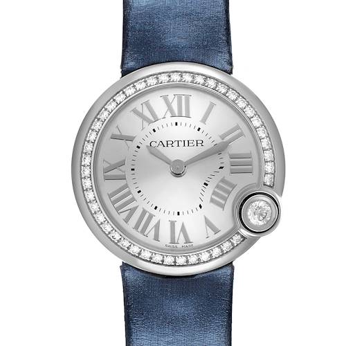 Photo of Cartier Ballon Blanc 30 Steel Diamond Ladies Watch W4BL0003 Card