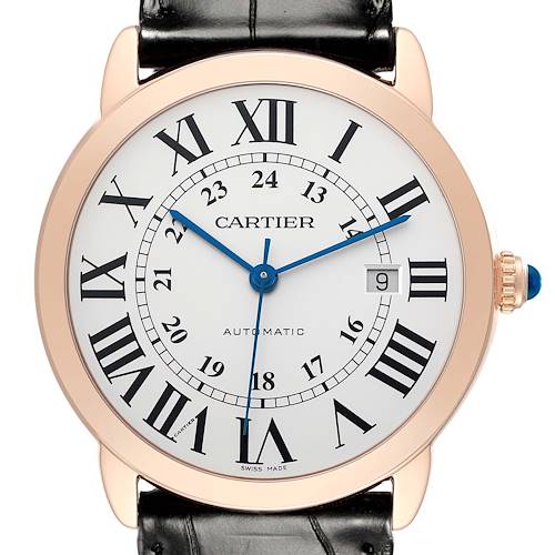 Photo of Cartier Ronde Solo XL Steel Rose Gold Automatic Mens Watch W6701009