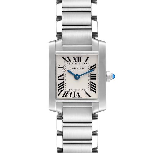 Photo of Cartier Tank Francaise Small Silver Dial Steel Ladies Watch W51008Q3