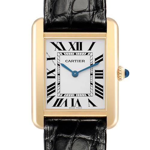Photo of Cartier Tank Solo Small Steel Yellow Gold Ladies Watch W1018755