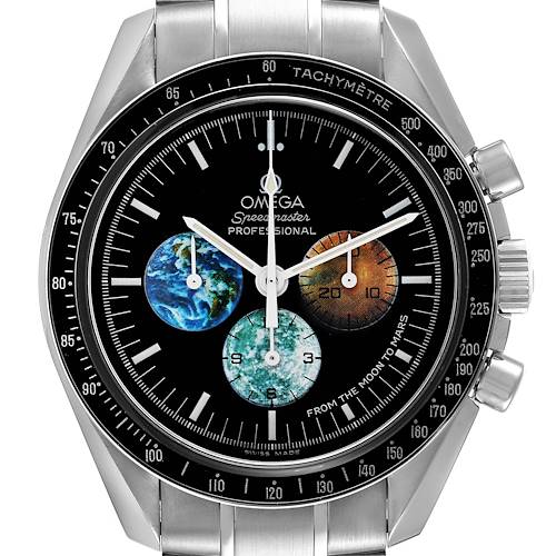Photo of Omega Speedmaster Limited Edition Moon to Mars Steel Mens Watch 3577.50.00 Box Card
