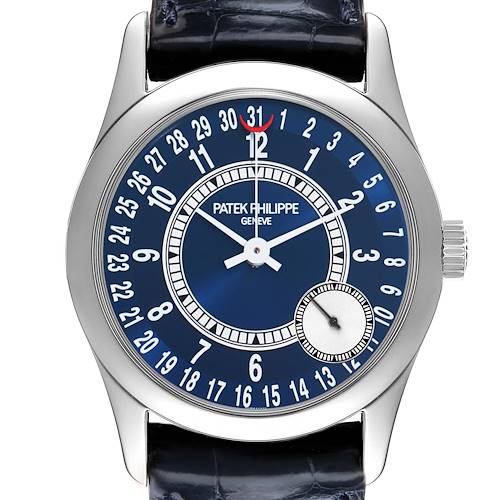 Photo of Patek Philippe Calatrava White Gold Mens Watch 6000 6000G Papers