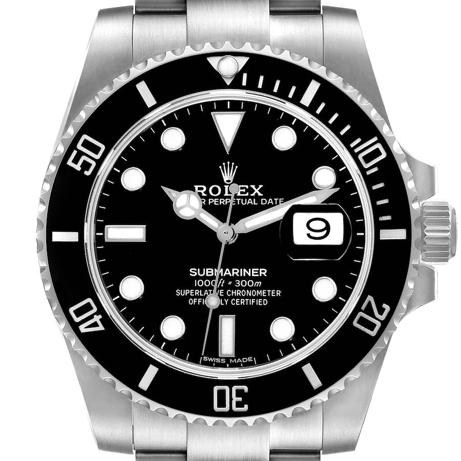 Rolex Submariner Date Black Dial Steel Mens Watch 116610 SwissWatchExpo