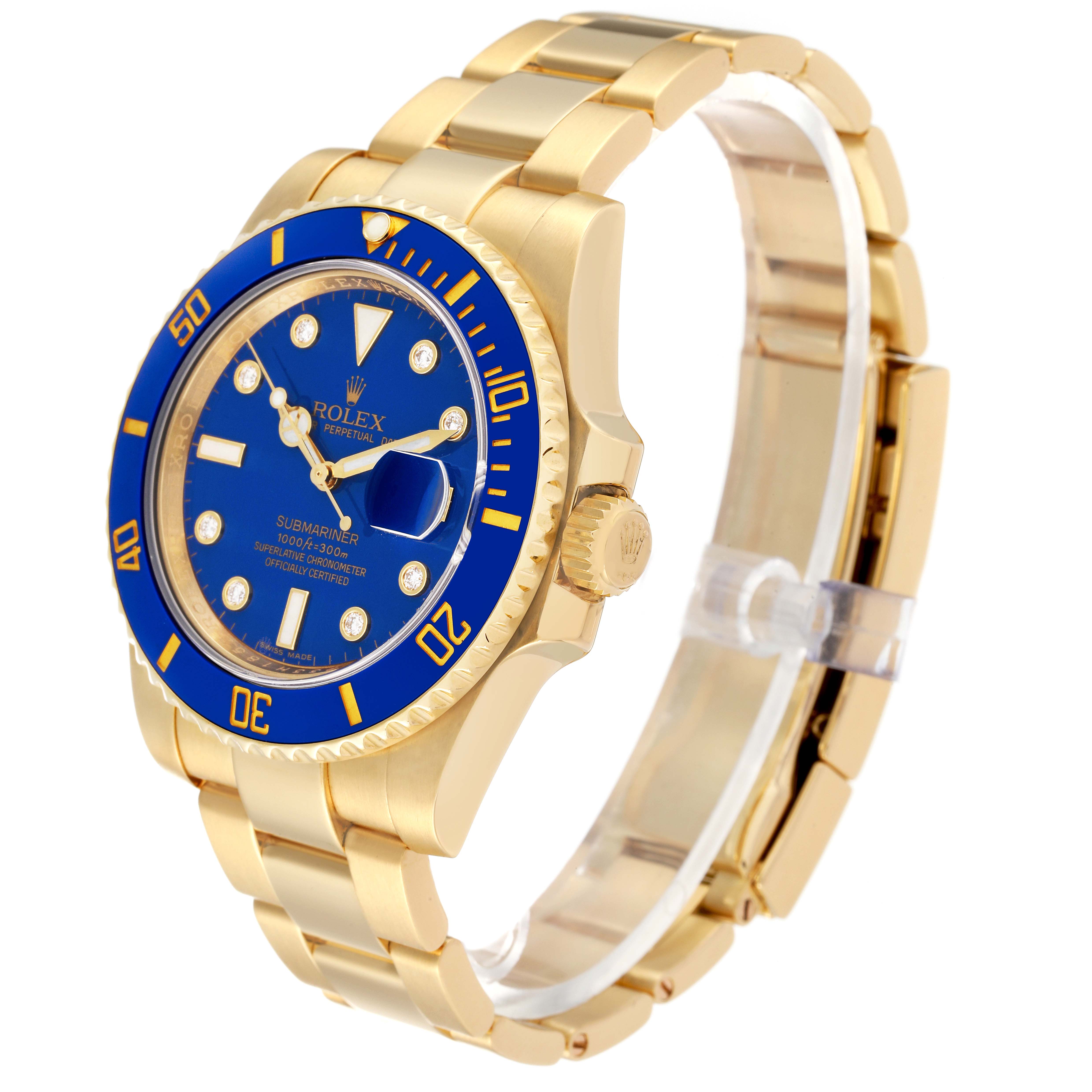 Rolex Submariner Yellow Gold 116618 | Stock 55918 | SwissWatchExpo