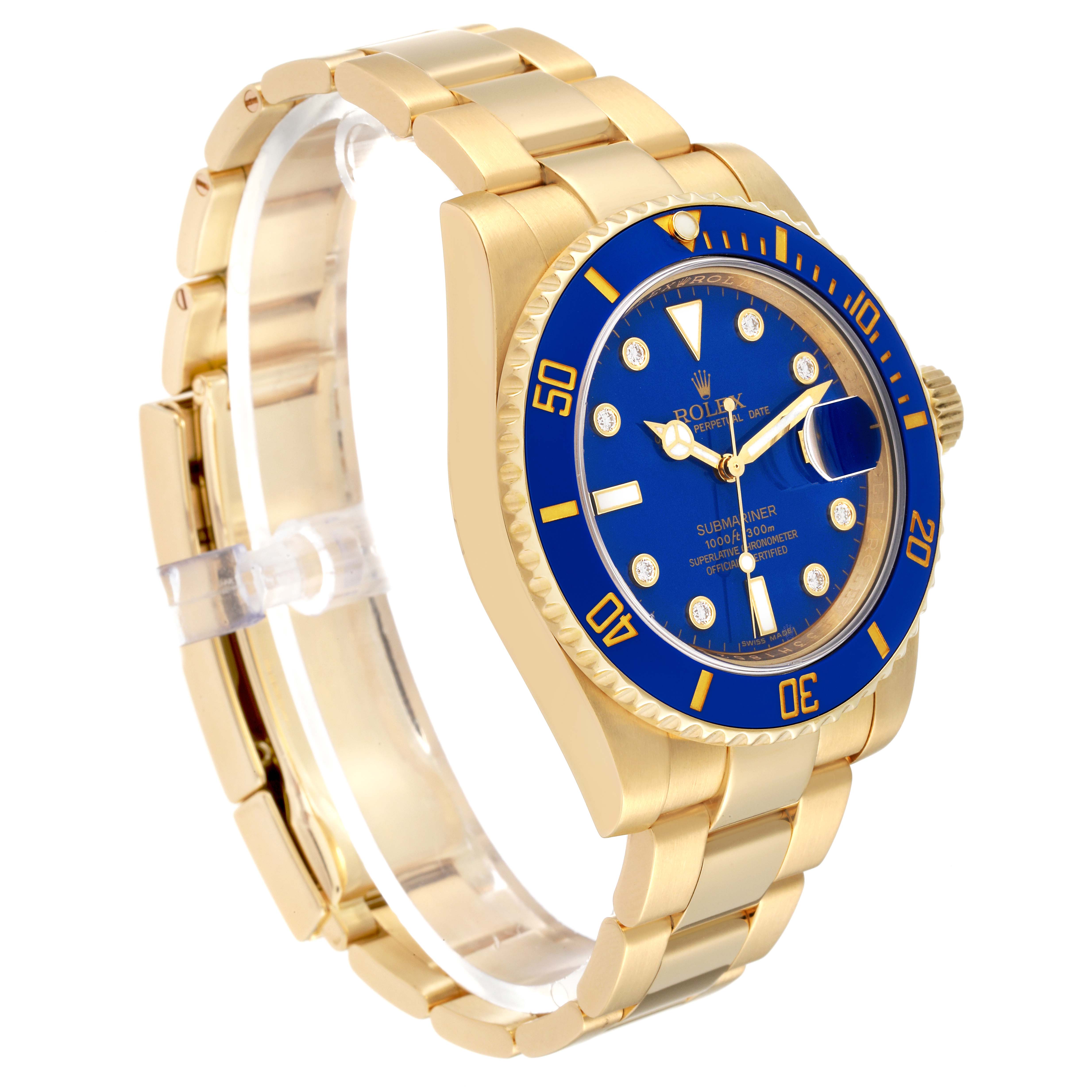 Rolex Submariner Yellow Gold 116618 | Stock 55918 | SwissWatchExpo