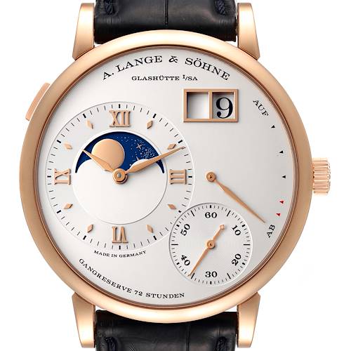 Photo of A. Lange Sohne Grand Lange 1 Moonphase 18k Pink Gold Mens Watch 139.032 Box Papers