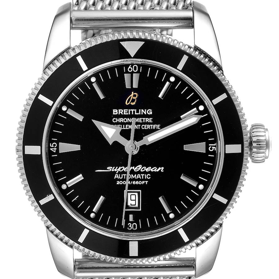 Partial Payment Breitling Superocean Heritage 46mm Black Dial Steel Mens Watch A17320+Breitling Navitimer Heritage Blue Dial Steel Mens Watch A13324 Box Card NOT FOR SALE SwissWatchExpo