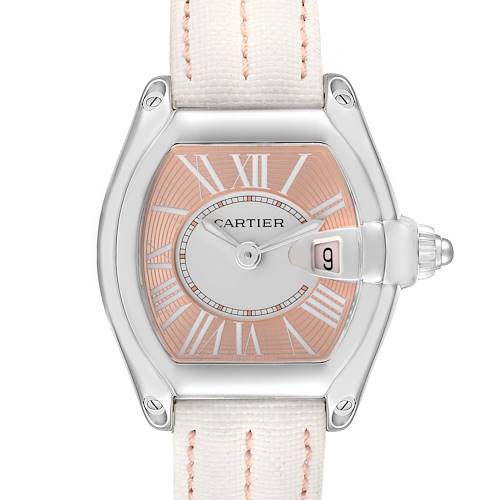 Photo of Cartier Roadster Coral Dial Limited Edition Steel Ladies Watch W62054V3