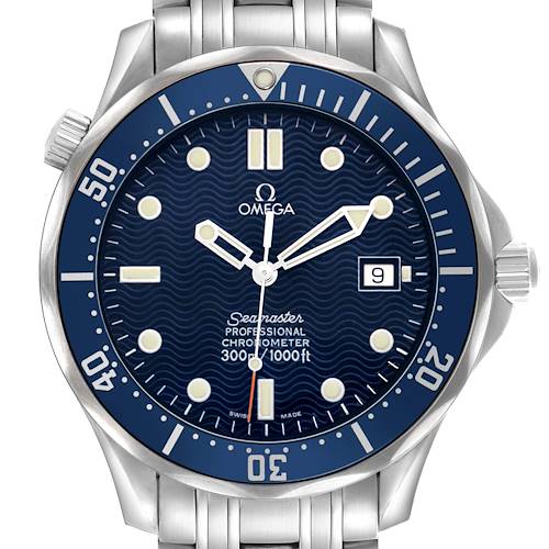 Photo of Omega Seamaster Diver 300M Steel Blue Dial Mens Watch 2531.80.00 Card