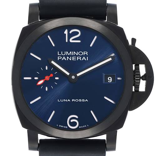 Photo of Panerai Luminor Quaranta Luna Rossa Blue Dial Mens Watch PAM01408 Card