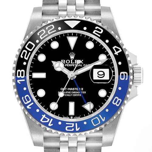 Photo of Rolex GMT Master II Steel Batgirl Bezel Mens Watch 126710 Box Cards