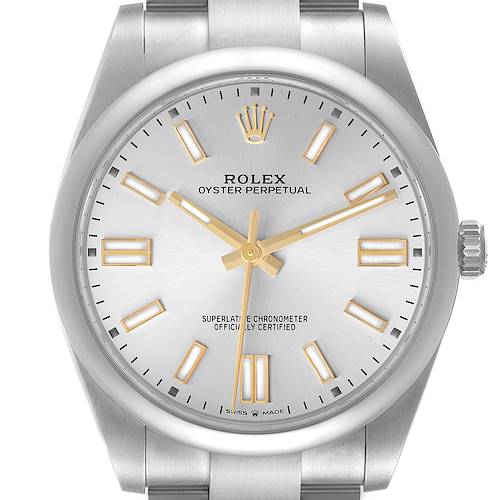 Photo of Rolex Oyster Perpetual 41mm Automatic Steel Mens Watch 124300 Unworn
