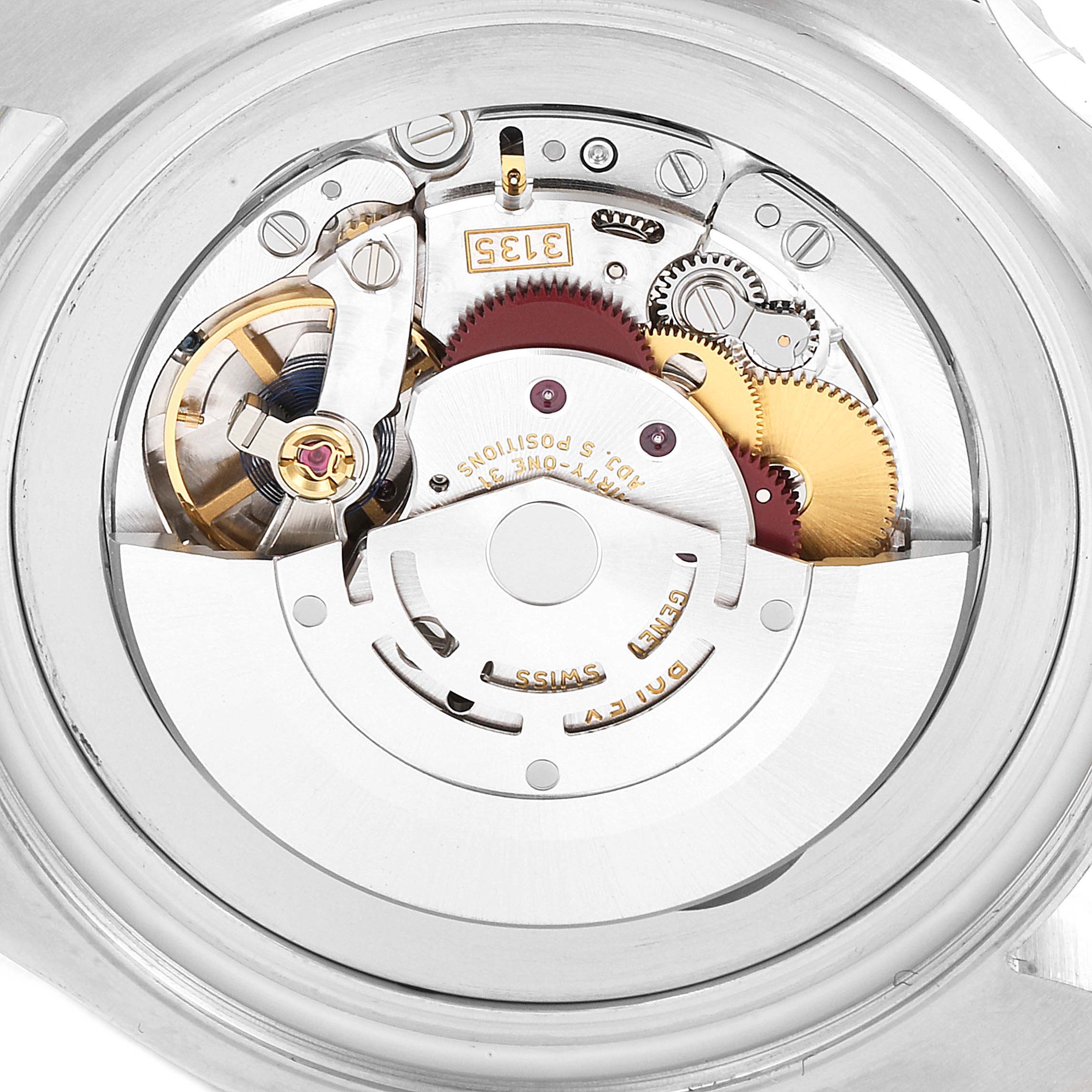 The image shows the movement and internal mechanics of the Rolex Sea-Dweller 116660 Men's Stainless Steel Blue Dial 116660 Men's Stainless Steel Blue Dial watch from a rear angle.