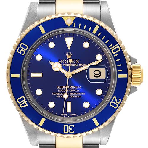 Photo of NOT FOR SALE Rolex Submariner Blue Dial Steel Yellow Gold Mens Watch 16613 PARTIAL PAYMENT