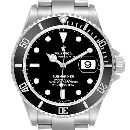 Photo of Rolex Submariner Date Steel Black Dial Mens Watch 16610