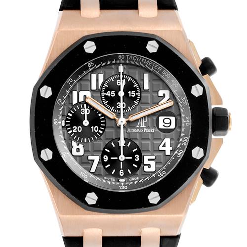 Photo of Audemars Piguet Royal Oak Offshore Rose Gold Mens Watch 25940OK Papers