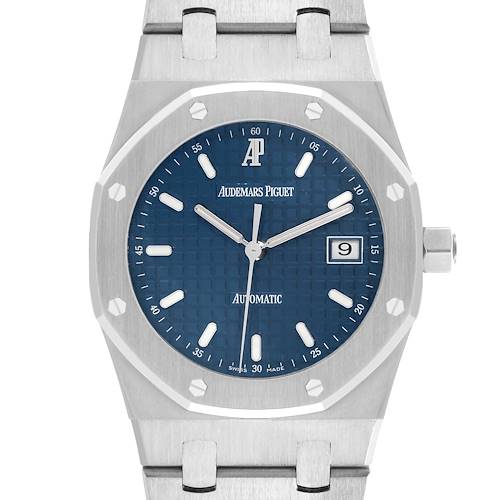 Photo of Audemars Piguet Royal Oak Steel Blue Dial Mens Watch 15000ST Papers