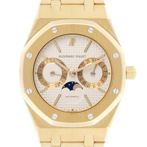 Photo of Audemars Piguet Royal Oak Yellow Gold Day Date Moonphase Mens Watch 25594BA