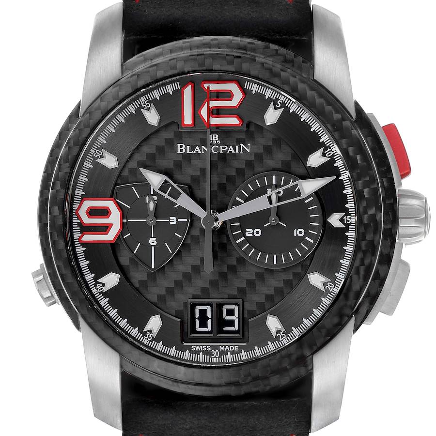 Blancpain L-Evolution Chronograph White Gold Black Dial Mens Watch 8886F SwissWatchExpo